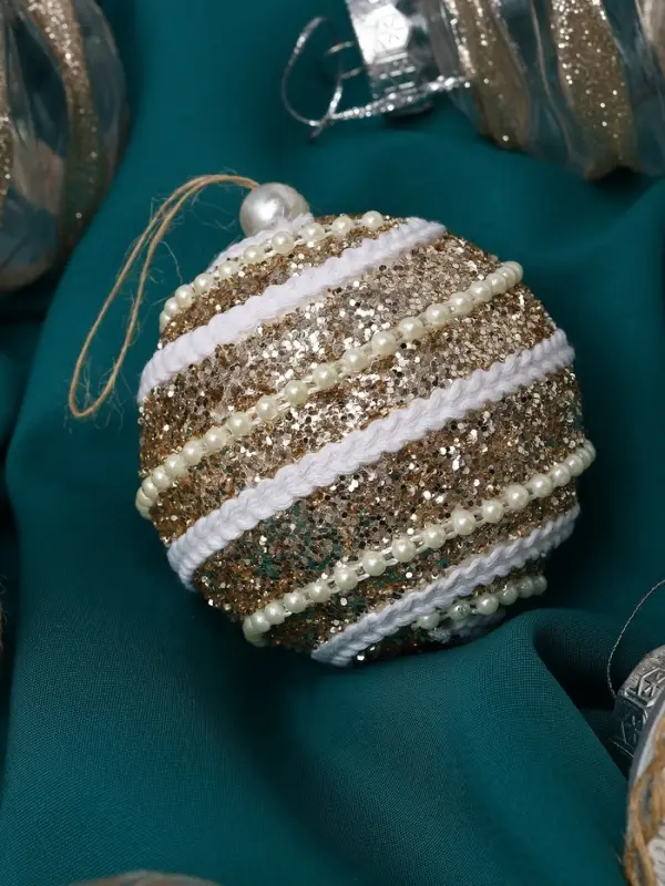 Набор шаров пластик d-8 см, 9 шт Набор шаров пластик d-8 см, 9 шт "Орсон" изысканность