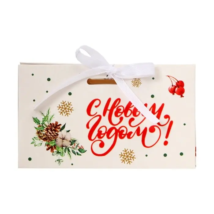 Бонбоньерка, новогодняя подарочная упаковка «Шишки», 10×5.5×5 см Бонбоньерка, новогодняя подарочная упаковка «Шишки», 10×5.5×5 см