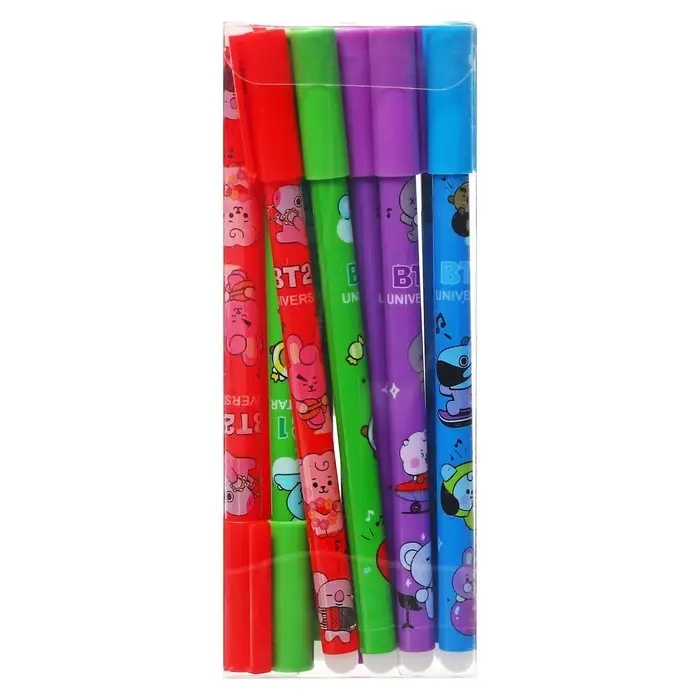 Вечный карандаш чернографитный Calligrata, НВ, корпус с рисунком, МИКС