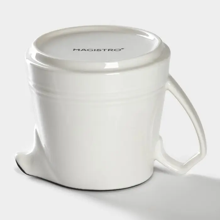 Молочник Magistro &laquo;Морской бриз&raquo;, 250 мл, фарфор, белый