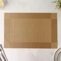 Салфетка сервировочная на стол Доляна &laquo;Шахматы&raquo;, 45&times;30 см, карамельная