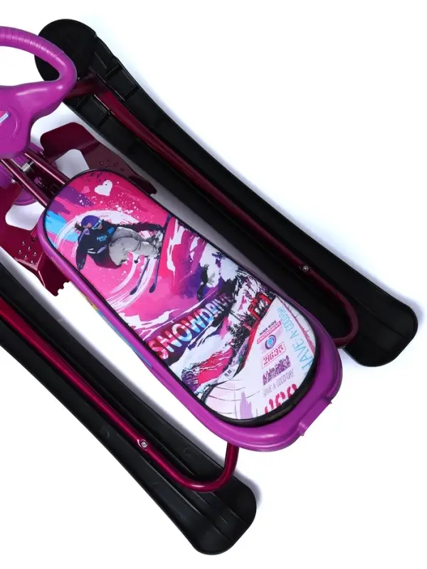 Снегокат &laquo;Ника кросс&raquo; Slalom, розовый, фиолетовый, СНК/SL Nika Kids