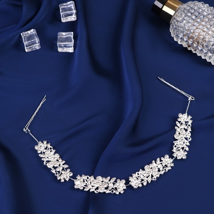 Аксессуар для волос  Аксессуар для волос "Холли" бабочки, 22 см, серебро