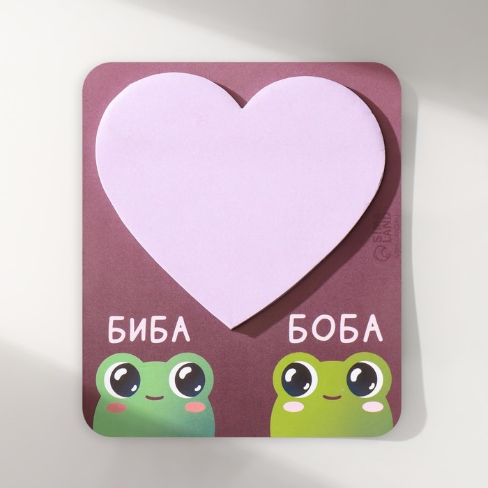 Магнит с блоком для записей Магнит с блоком для записей "Биба и Боба" 9х10,6 см