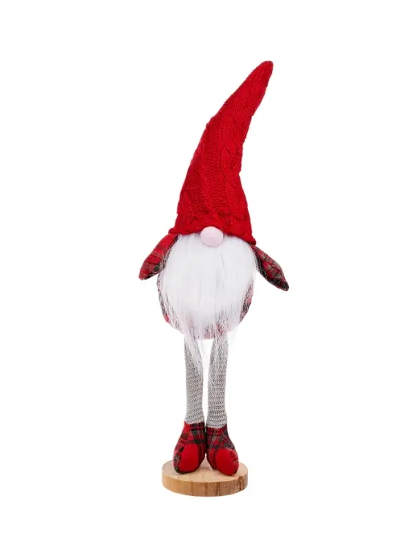 Фигура текстиль «Гном в красном» 55 см, 1 LED, от батареек AG13×3, свечение тёплое белое Фигура текстиль «Гном в красном» 55 см, 1 LED, от батареек AG13×3, свечение тёплое белое