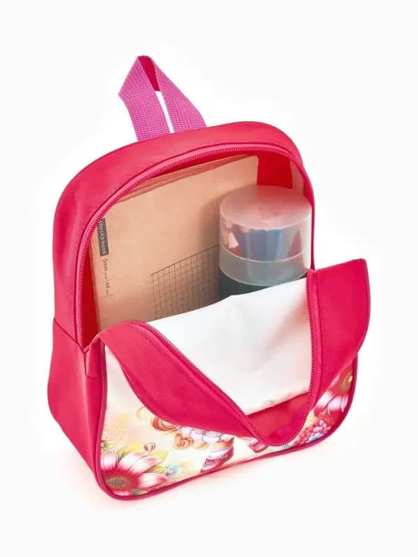 Рюкзак детский 20,5*9*24, отд на молнии. девочка ярко-розовый Рюкзак детский 20,5*9*24, отд на молнии. девочка ярко-розовый