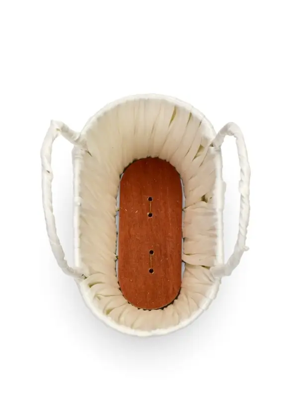 Корзина пластик 16 х 19 х 10 см, ручка__ белый