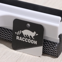 Окномойка с поролоновой насадкой Raccoon, телескопическая ручка, поворот на 180°, 26×3,5×98(128)