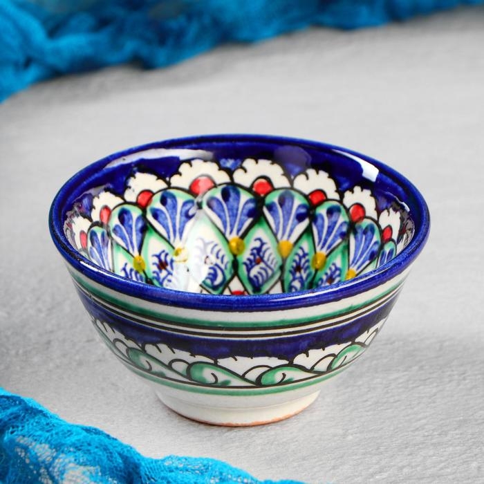 Пиала Риштанская керамика  Пиала Риштанская керамика "Узоры",  9,5 см микс