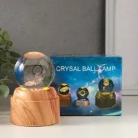 Сувенир стекло свет "Шар. Космонавт на месяце" 6хLED шар d=6 см, крутится, USB 7х7х10 см Сувенир стекло свет "Шар. Космонавт на месяце" 6хLED шар d=6 см, крутится, USB 7х7х10 см