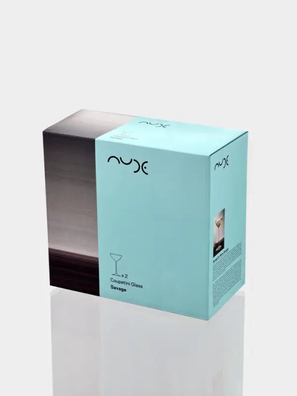 Набор бокалов Nude Savage, 170 мл, размер одного бокала 10&times;18.5 см, набор 2 шт., стекло, прозрачные