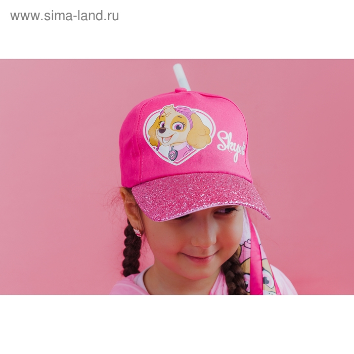 Кепка детская для девочки, размер 52-56, Щенячий патруль Кепка детская для девочки, размер 52-56, Щенячий патруль