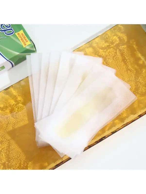 Восковые полоски для депиляции лица Deep Depil, с алоэ вера, 20 шт.