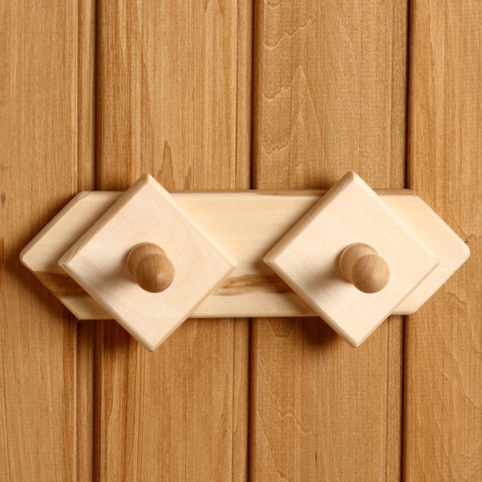 Вешалка 2 крючка, липа Вешалка 2 крючка, липа "Добропаровъ"