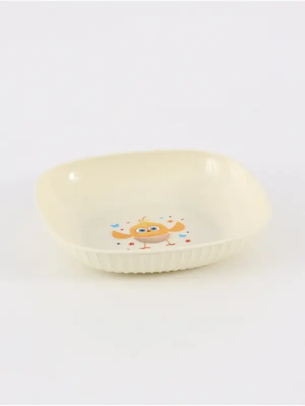 Тарелка пластиковая детская, 14.5&times;14.5 см, Цып-цып