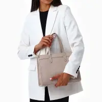 Сумка женская тоут TEXTURA на молнии, с кошельком, 30&times;10&times;24 см, бежевый