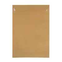 Пакет почтовый C4, 229&times;324 мм, крафт, без подсказа, отрывная лента, 90 г/м&sup2;