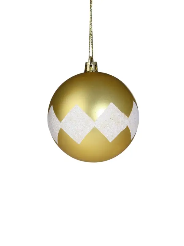 Ёлочные игрушки &laquo;Льдинки&raquo;, новогодние, набор 19 шт., бело-золотой