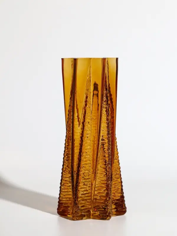 Ваза стекло настольная  Ваза стекло настольная "Флоранс" 25х11х9 см, коричневый