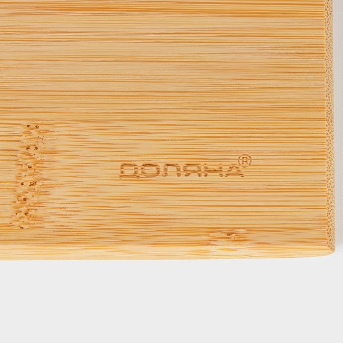 Доска разделочная Доляна «Идея», 28×20 см, бамбук