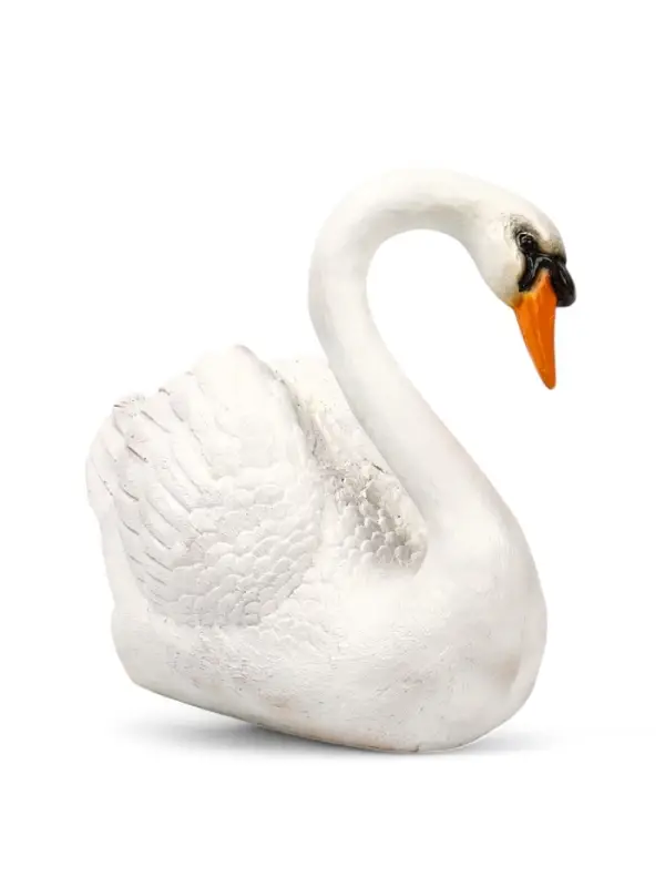 Садовая фигура из полистоуна &laquo;Лебедь&raquo;, 40&times;37&times;25 см