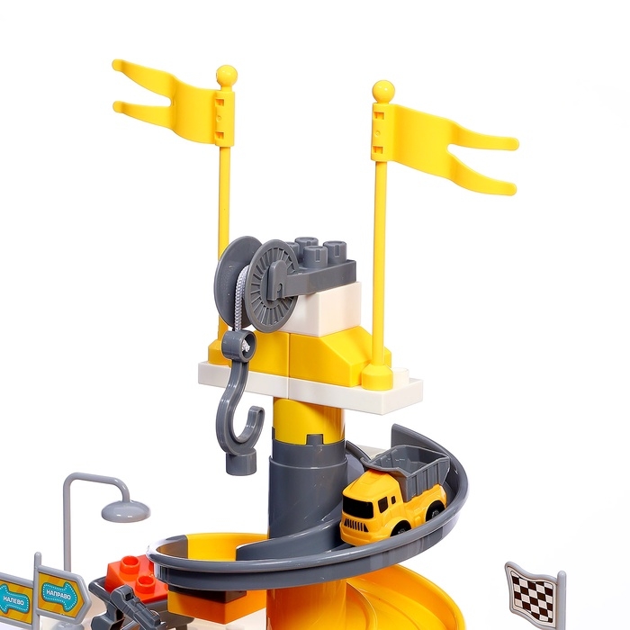 Интерактивный набор-парковка «Приключения на стройке», 4 машинки в наборе, подвижные элементы, аксессуары Интерактивный набор-парковка «Приключения на стройке», 4 машинки в наборе, подвижные элементы, аксессуары