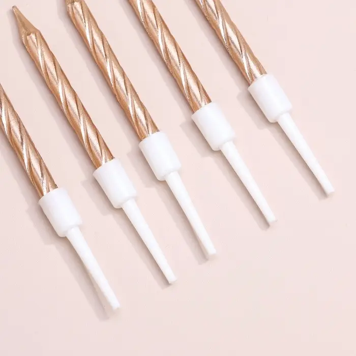 Свечи в торт «Спираль», 10 шт., средние, 5 см, шампань Свечи в торт «Спираль», 10 шт., средние, 5 см, шампань