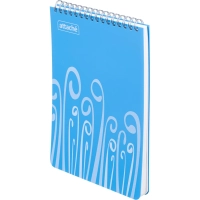 Блокнот А5,пласт обл,80л, ATTACHE FANTASY,голуб