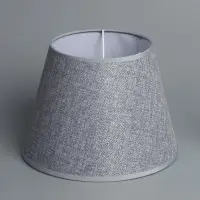 Абажур BayerLux &laquo;Кантри. Рогожка&raquo;, E27 или E14, серый меланж, 25&times;25&times;18 см