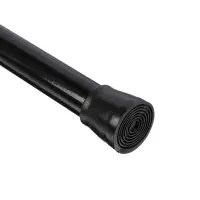 Карниз для шторы в ванную тм VETTA, 2м, телескопический, алюминий, чёрный