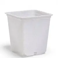 Горшок для рассады, 500 мл, 9&times;9&times;10 см, пластиковый, белый
