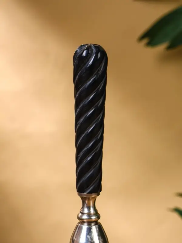 Колокольчик с чёрной ручкой, 18 см, латунь Колокольчик с чёрной ручкой, 18 см, латунь