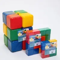 Кубики детские, пластиковые, цветные, 12 штук, 6&times;6 см
