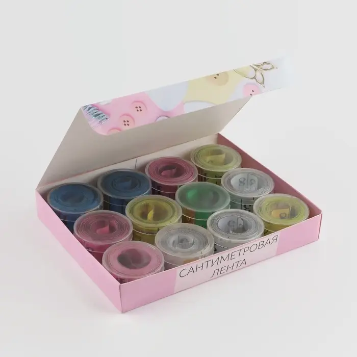 Сантиметровая лента портновская, в футляре, 1.7×150 см (см/дюймы), МИКС Сантиметровая лента портновская, в футляре, 1.7×150 см (см/дюймы), МИКС