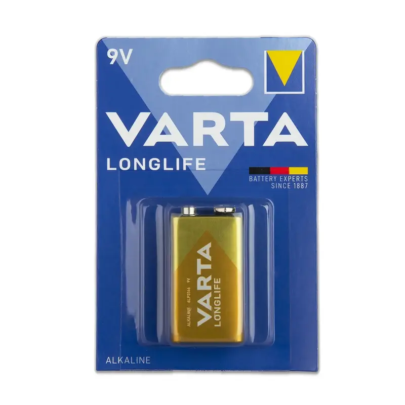 Батарейка Varta LONGLIFE Крона 6LR61 BL1 Alkaline 9V (4122) (1/10/50) Батарейка Varta LONGLIFE Крона 6LR61 BL1 Alkaline 9V (4122) (1/10/50)