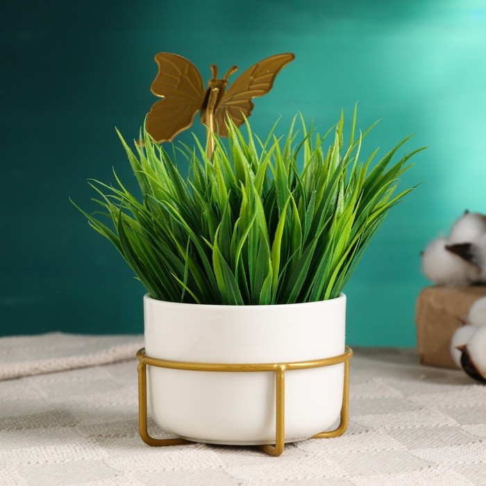 Горшок на подставке Горшок на подставке "Бабочка" 9х6см