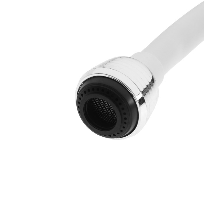 Аэратор ZEIN, 2 режима, белый гибкий шланг на хомуте, универсальный Аэратор ZEIN, 2 режима, белый гибкий шланг на хомуте, универсальный