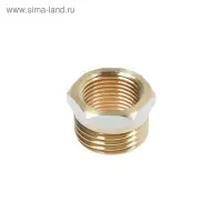 Футорка CTM, 1/2" х 3/8", наружная/внутренняя резьба, никелированная латунь