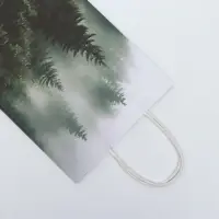 Пакет подарочный крафтовый «Туманный лес» 18×8×25 см, 120 г/м²