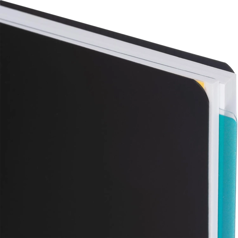 Бизнес-тетрадь SMARTBOOK А4 120л. клетка,спир,микроп,разд,карм,сер-бирюз