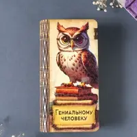Купюрница подарочная &laquo;Гениальному человеку&raquo;, 17&times;8.5 см