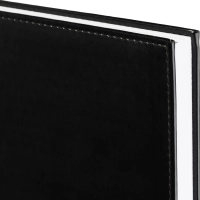 Ежедневник недатированный чёрный, А4, 200x270мм, 176 л, ATTACHE Каньон