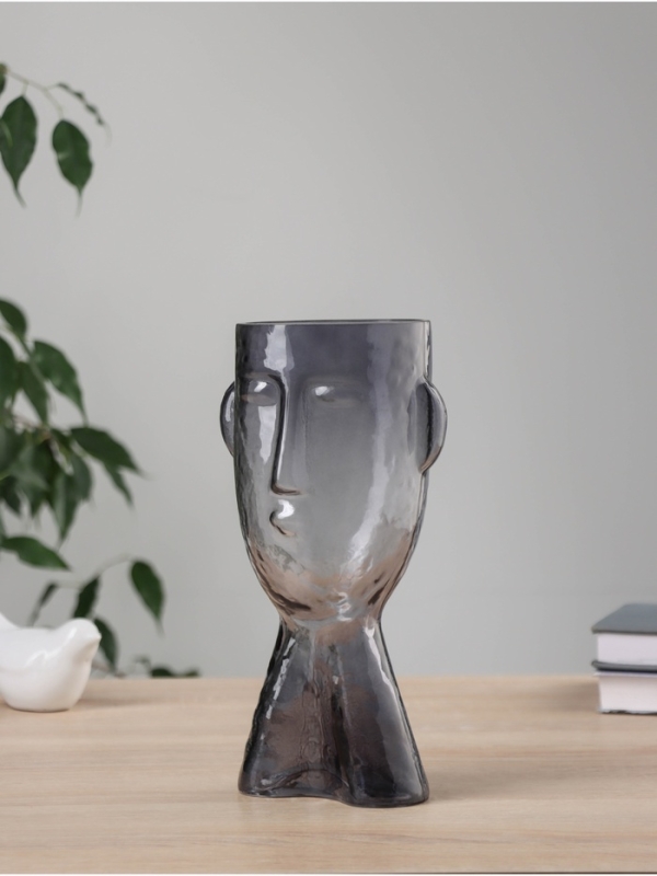 Ваза стекло настольная  Ваза стекло настольная "Эстер галант" 23х10 см