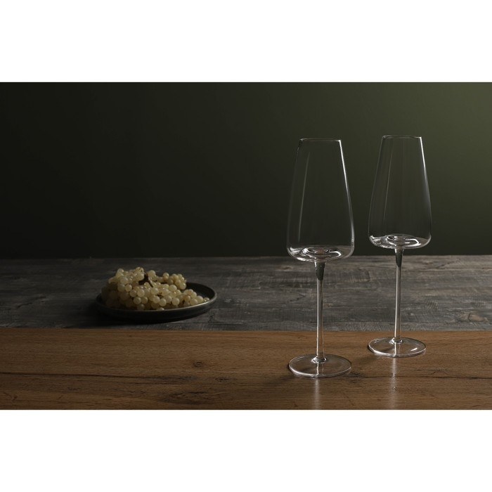 Бокал для шампанского Magistro «Амьен», 280 мл, длина ножки 11.4 см, стекло, прозрачный Бокал для шампанского Magistro «Амьен», 280 мл, длина ножки 11.4 см, стекло, прозрачный