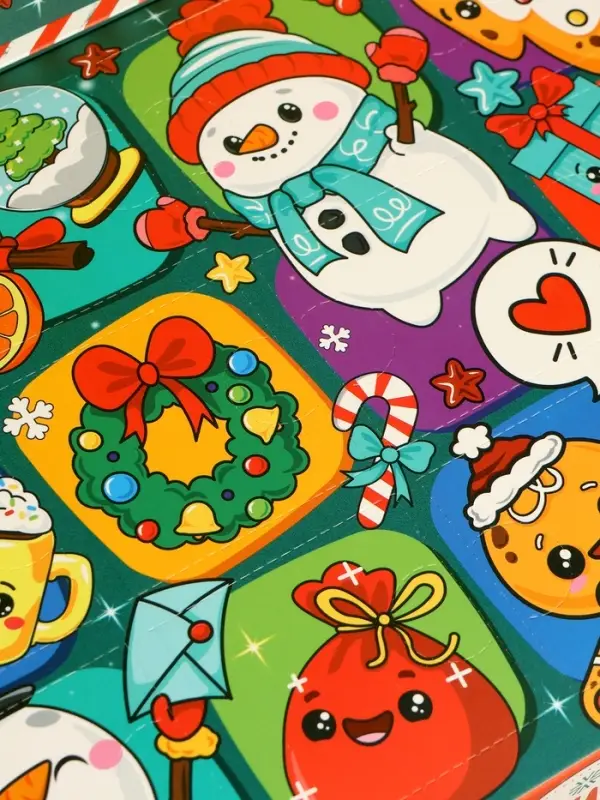 UNICON Конструктор UNICON Конструктор "Адвент-календарь", Дед Мороз и камин