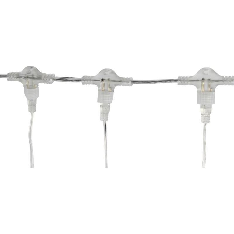 Электрогирлянда Дождь 2x2 м 400LED мерц. IP44 отсоед. нити хол.бел.HD-YW02