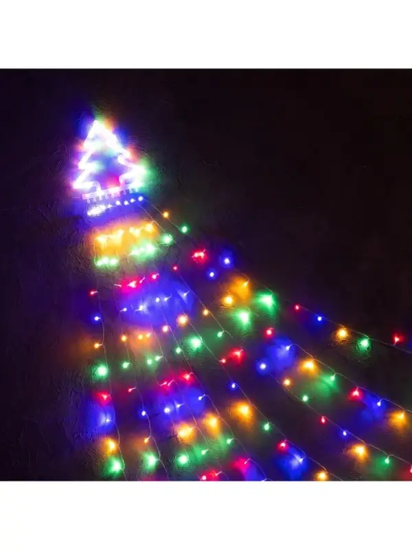 Светодиодная фигура &laquo;Ёлка&raquo; 3.5 м, пластик, 9 нитей, 31 В, свечение мульти