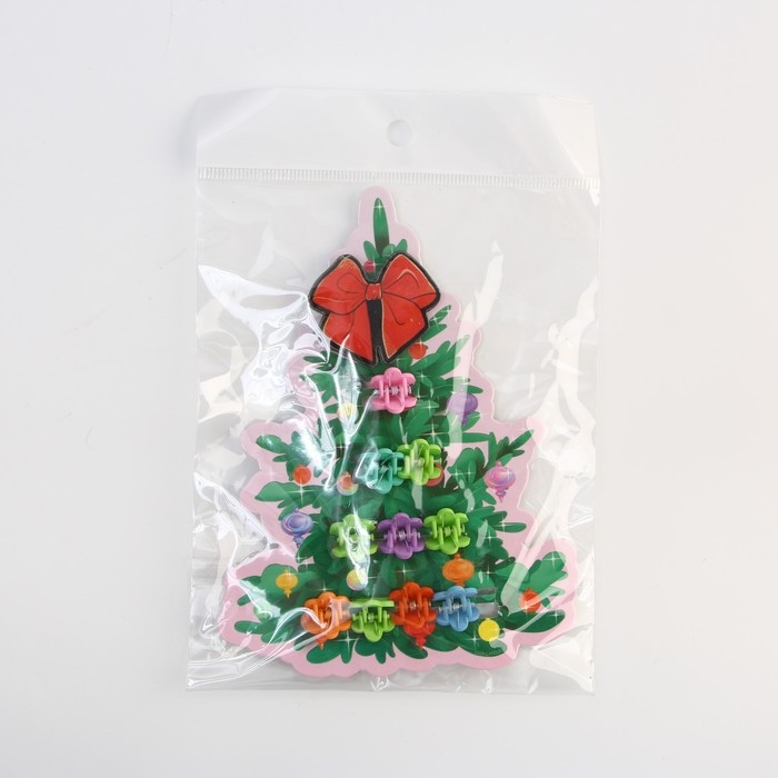 Заколка и крабики для волос новогодние «Праздник» на Новый год, Заколка и крабики для волос новогодние «Праздник» на Новый год,