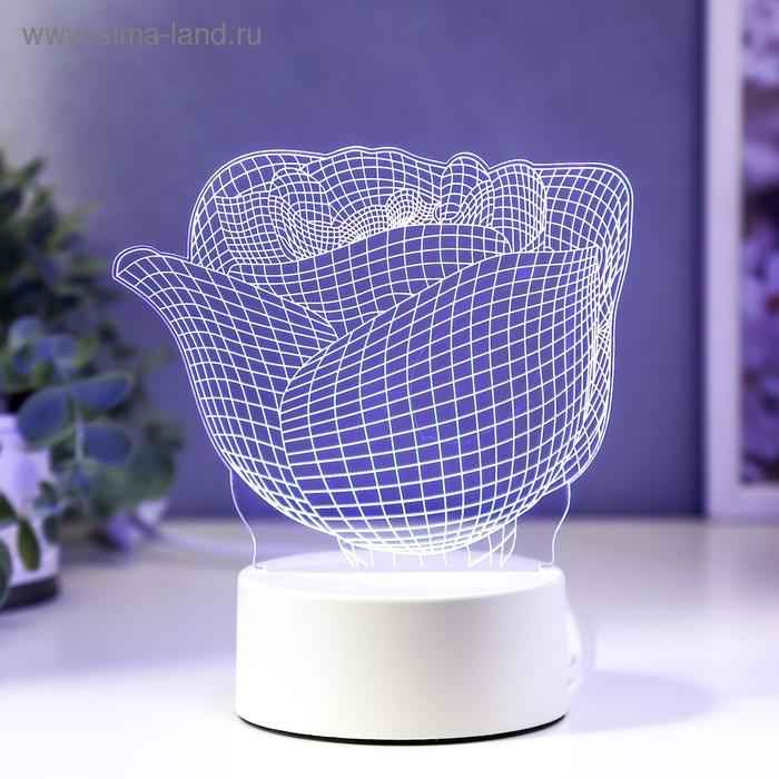 Светильник "Роза" LED RGB от сети RISALUX