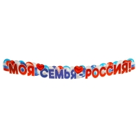 Гирлянда "Моя семья - Россия!" 160 см